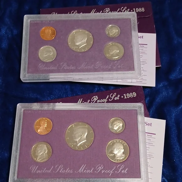 1988 & 1989 United States Proof Sets - Picture 1 of 9